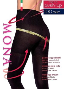 Mona Rajstopy modelujące MICRO PUSH UP 100 DEN nero