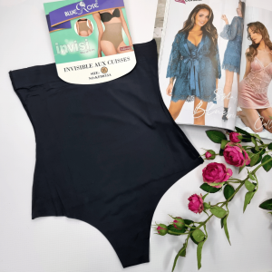 Stringi modelujące bezszwowe z wysokim stanem Blue Rose czarny