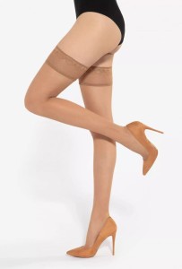 Gatta Pończochy samonośne MICHELLE 04 8 DEN golden
