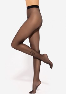 Gatta Rajstopy serduszka na łydce LOVELY W.06 20 DEN nero