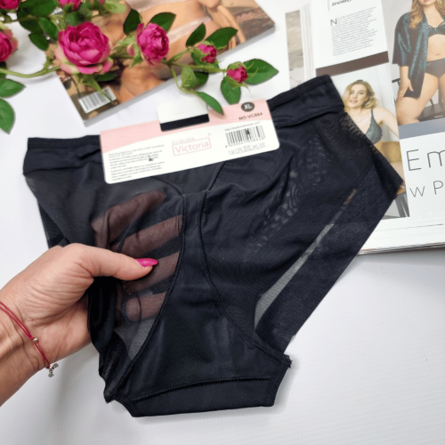 Majtki korygujące sylwetkę wysoki stan plus size Emma No.2 czarny 6