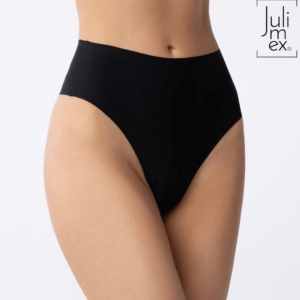 Julimex Stringi korygujące gładkie bezszwowe z wysokim stanem Maxi czarny