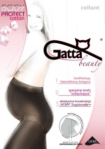 Gatta Rajstopy ciążowe BODY PROTECT COTTON nero