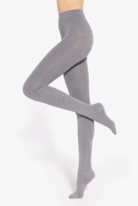 Gatta Rajstopy kryjące klasyczne CELIA bawełna 140 DEN melange grey