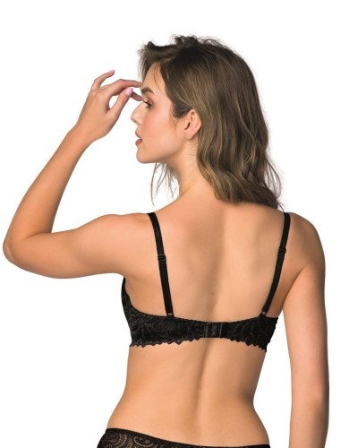 Mat Biustonosz koronkowy push-up NERINE M-3931/11 czarny 4