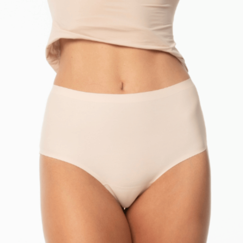 Julimex Brazyliany laserowo cięte z siateczką wysoki stan Limited Edition JOY BRASIL MAXI cielisty 7