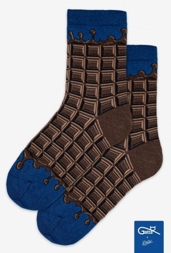 Gatta Skarpetki bawełniane motyw czekoladowy WEDEL dark choco.wz 02 3