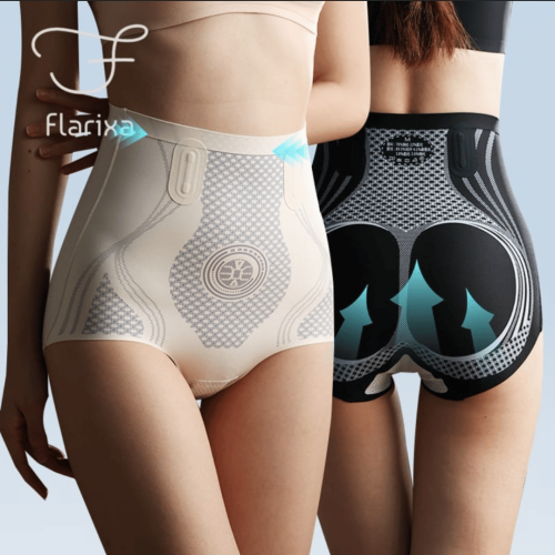 Majtki wyszczuplające wysoki stan z efektem uwydatnienia pośladków GRACE No.3 ecru 11