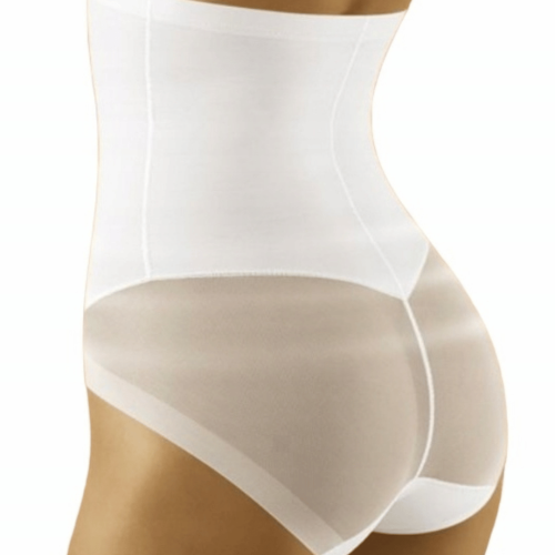 Majtki bezszwowe wyszczuplające wysoki stan KLEOPATRA biały 2