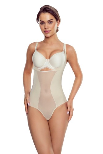 Eldar Body modelujące bezszwowe z siateczką VILIAMA beżowy 1
