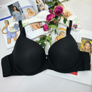 Biustonosz gładki mały push-up MELISA czarny