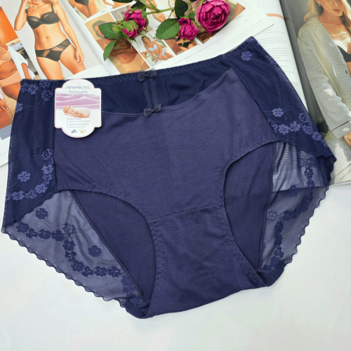 Majtki z siateczką niezwykła miękkość wysoki stan MODES No.2 granatowy 1