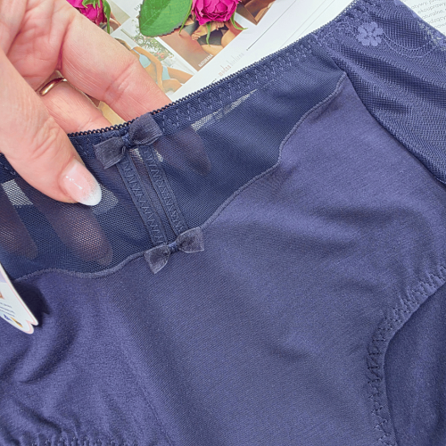 Majtki z siateczką niezwykła miękkość wysoki stan MODES No.2 granatowy 3