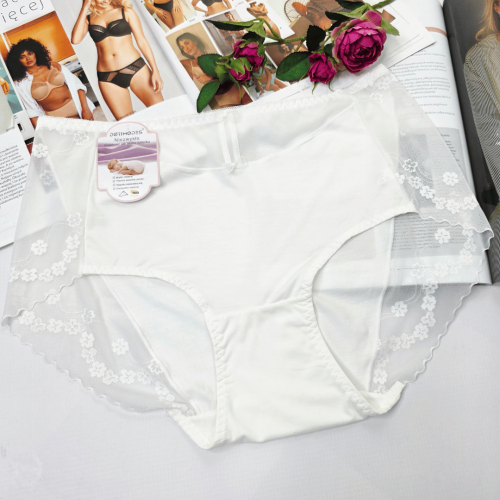 Majtki z siateczką niezwykła miękkość wysoki stan MODES No.2 ecru 1