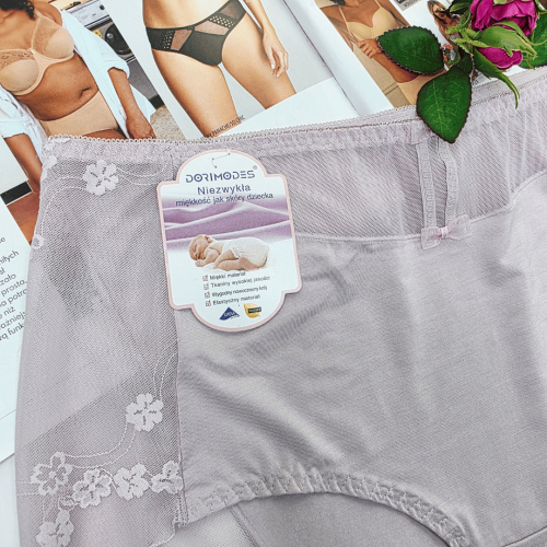 Majtki z siateczką niezwykła miękkość wysoki stan MODES No.2 jasny pudrowy 2