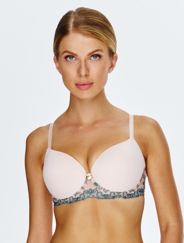 Lupoline Biustonosz gładki 2550 PUSH-UP KOPA ŻEL beżowy 1