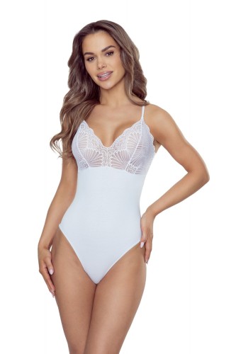 Eldar Body bawełniane z koronką ESTELIA biały 3