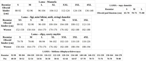 Lama Figi bawełniane średni stan 3-pak BIKINI L-127BI-32 mix kolor / mix wzór 8