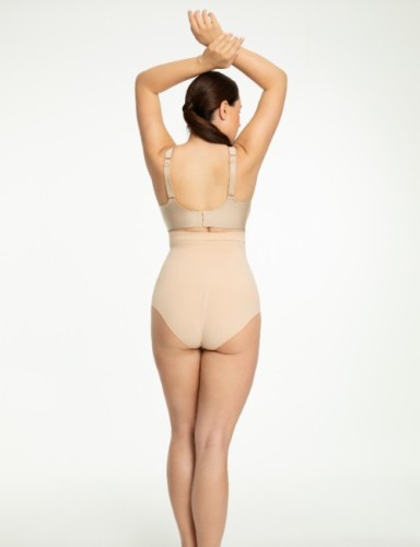 Julimex Majtki wyszczuplające bezszwowe wysoki stan SEAMLESS HIGH-WAIST PANTY 441 beżowy 4