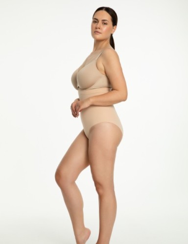 Julimex Majtki wyszczuplające bezszwowe wysoki stan SEAMLESS HIGH-WAIST PANTY 441 beżowy 5