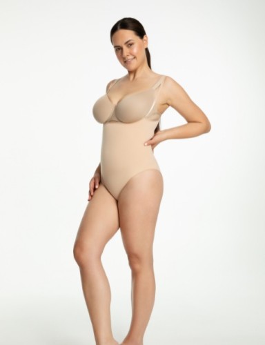 Julimex Body wyszczuplające bezszwowe pod biust SEAMLESS BODY OPEN BUST 419 beżowy 3