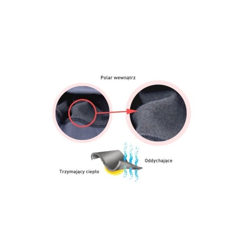 Attractive Rajstopy termiczne wewnętrzna część z polaru POLAR PLUSH 180 DEN nero 3