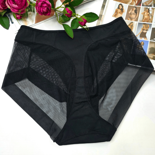 Majtki korygujące sylwetkę wysoki stan plus size Emma No.2 czarny 1