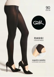 Gatta Legginsy z zapiętką DAGGI WZ.01 90 DEN nero (SALE)