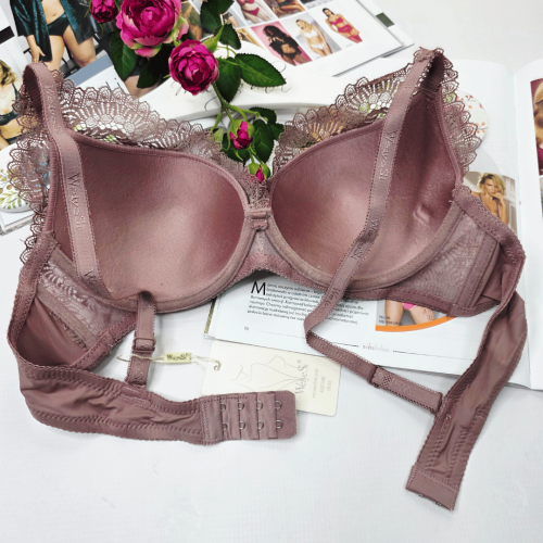 Biustonosz koronkowy PALMIRA wrzosowy 4