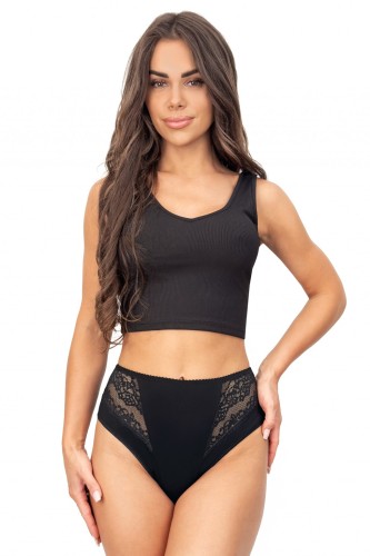 Donna Figi damskie z wiskozy wysokie 213 black 1