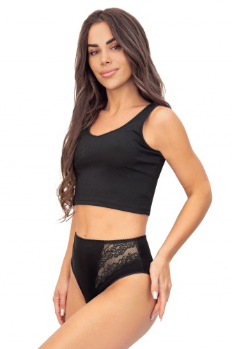 Donna Figi damskie z wiskozy wysokie 213 black 3