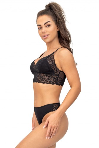 Donna Biustonosz koronkowy TOP SOFT 244 czarny3