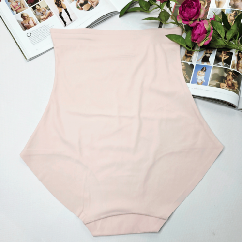 Majtki wyszczuplające brzuch bezszwowe wysoki stan plus size SARA no.3 pudrowy 6