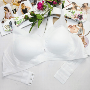 Biustonosz bezszwowy laserowo cięty bez fiszbin BIANKA biały