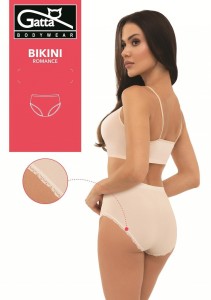 Gatta  Majtki bezszwowe wysoki stan wyjątkowa miękkość BIKINI ROMANCE  ivory cream