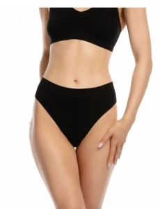 Julimex Figi bambusowe wysoki stan BAMBOO BIKINI czarny (SALE))