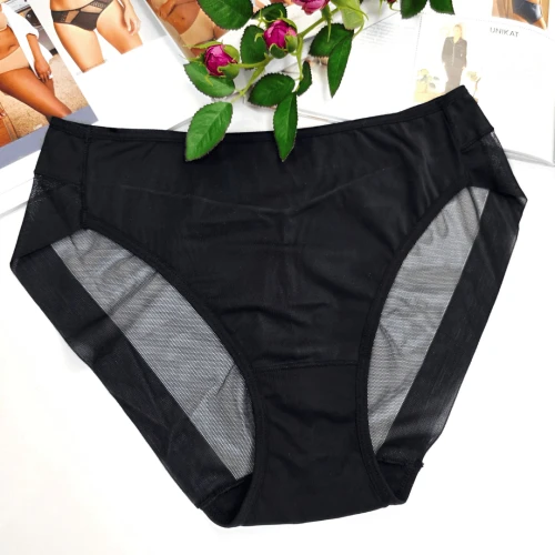 Majtki korygujące sylwetkę wysoki stan plus size Emma No.2 czarny 1