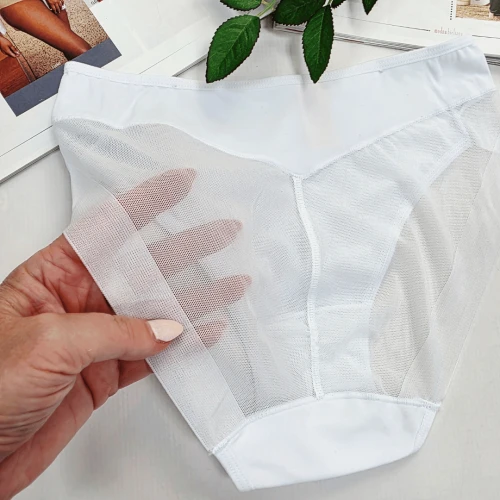 Majtki korygujące sylwetkę wysoki stan plus size Emma No.2 biały 3
