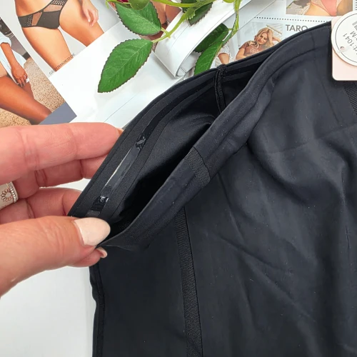 Majtki wyszczuplające brzuch bezszwowe wysoki stan plus size DIANA czarny 3
