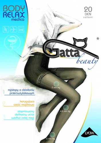 Gatta Rajstopy przeciwżylakowe BODY RELAX MEDICA 20 DEN beige 2