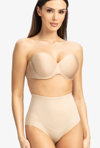 Gatta Majtki wyszczuplające laserowo cięte wysoki stan CORRECTIVE BIKINI THALIA wysoki stopień wyszczuplenia beżowy 4