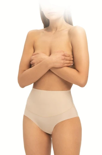 Gatta Majtki wyszczuplające laserowo cięte wysoki stan CORRECTIVE BIKINI THALIA wysoki stopień wyszczuplenia beżowy 3