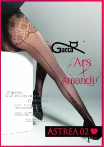 Gatta Rajstopy Ars Amandi Astrea  W.02 nero/red (SALE)