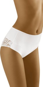 Wol-Bar Majtki wyszczuplające z koronką Misteria biały